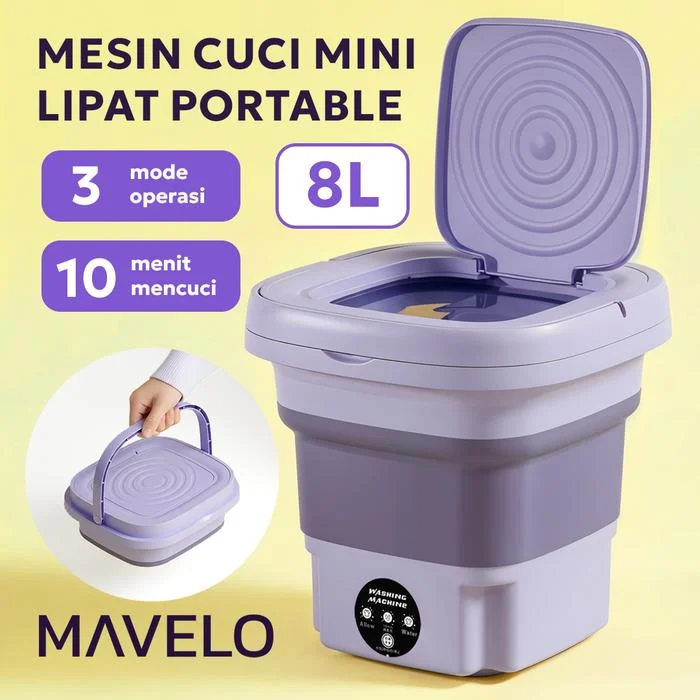 Mesin Cuci Mini Lipat 8 L MAVELO